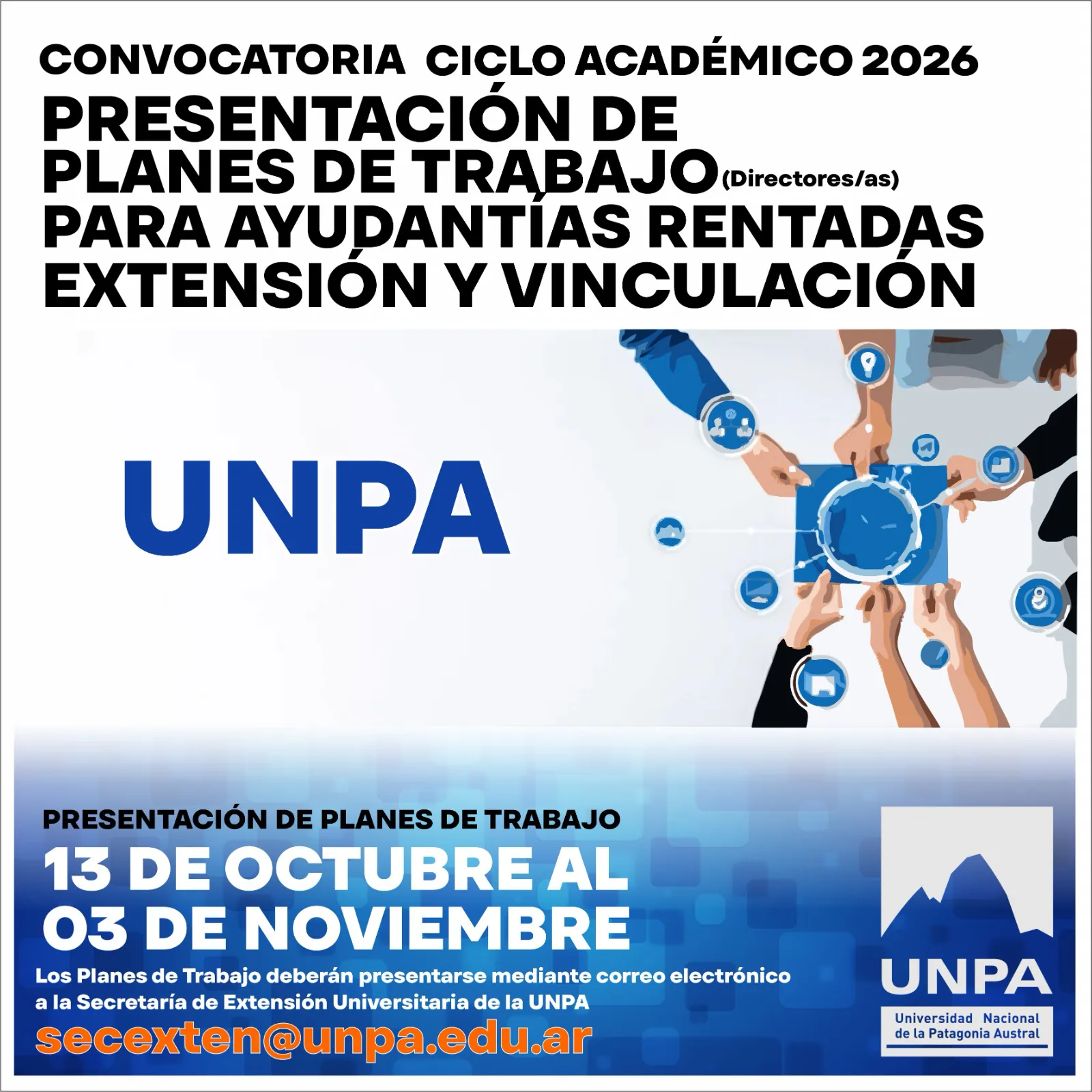 Convocatoria abierta para la presentación de Planes de Trabajo de ...