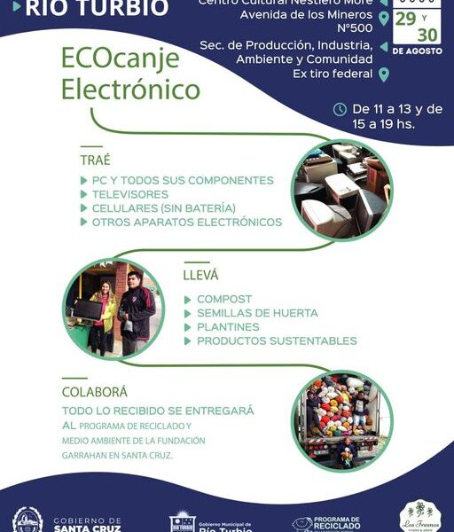 “Electronic Eco-Exchange” Campaign in Río Turbio – News – Patagonia Nexo